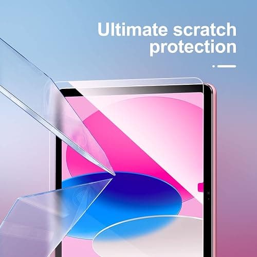 NEW'C 2 Pack Designed for iPad (A16) 11th Generation 2025, iPad 10th Generation 10.9 inches 2022 Screen Protector Tempered Glass, Bubble Free, Ultra Resistant (Easy Installation Frame) thumbnail 4