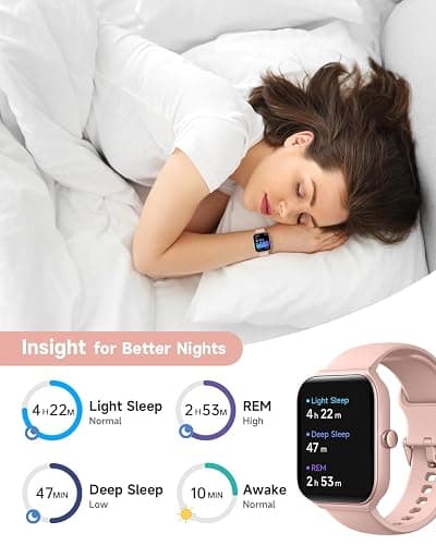 TOOBUR Smart Watch for Women Alexa Built-in, 1.95" Fitness Tracker with Answer/Make Calls, IP68 Waterproof/Heart Rate/Sleep Tracker/100 Sport Modes, Fitness Watch Compatible Android iOS thumbnail 6