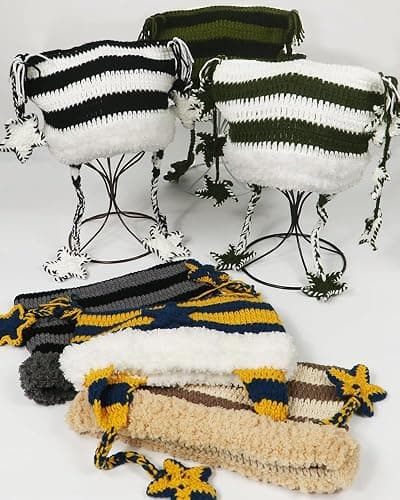 Y2k Beanie Knitted Hat Cute Cat Beanie Warm Loose Crochet Hat Women thumbnail 6