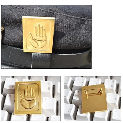 Shopular Cap Hat Star Platinum Metal Golden Badges Cosplay Costumes Prop Anime Merch thumbnail 7