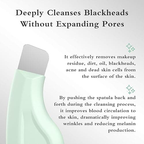 Sookga Blackhead Remover Tool, Silicone Face Scraper for Deep Cleansing, Skin Scrubber Face Spatula, Nose Blackhead Remover, Skin Care Tool for Men and Women (Green) thumbnail 6