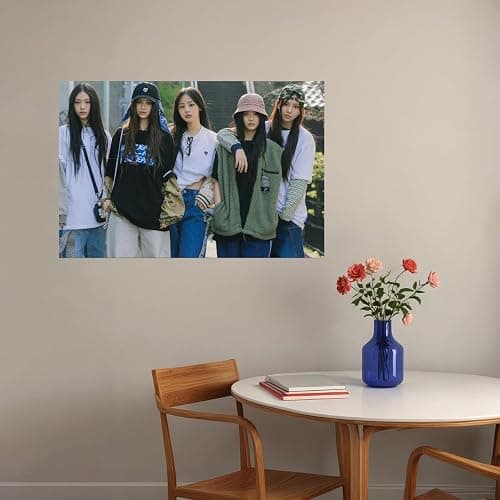 Stay Out Your Lane NewJeans Right Now Group Poster K-pop Music Art 12x16 Poster thumbnail 4