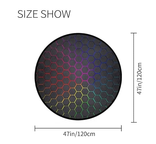 keepcute Gaming Chair Mat 47inch for Hardwood Floor Anti-Slip Office Chair Mat for Hard Floor Carpet Mat Computer Desk Mat Floor Protector for Office Gaming Room 4 ft thumbnail 4