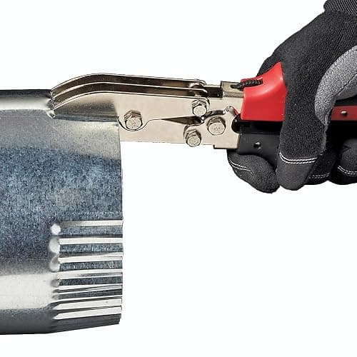 Malco C5R 5-Blade Crimping Tool – Creates Leak-Proof Crimps on Round Duct & Stove Pipe, Compound Leverage, Ergonomic Handles thumbnail 6