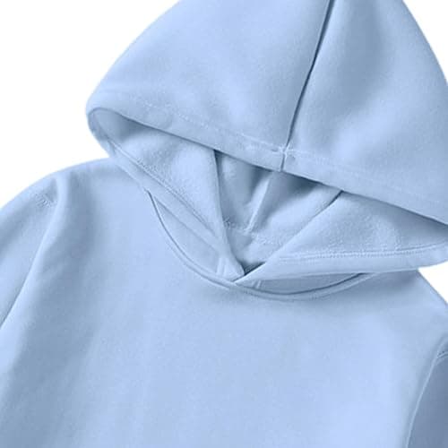 Hoodies for Men Womens Unisex Sweatshirts Hooded Pullover Casual Long Sleeve Tops Fall Outfits Fleece Regular Fit thumbnail 5