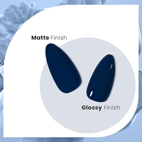 MAYCHAO Navy Blue Gel Nail Polish 1Pc Dark Blue Gel Polish Soak Off UV LED Nail Polish Nail Art Starter Manicure Salon DIY at Home, 0.5 OZ thumbnail 5
