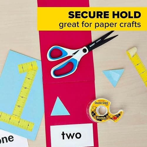 Scotch Double-Sided Tape, 1/2 in x 250 in (12.7 mm x 6.35 m), 3 Pack thumbnail 8