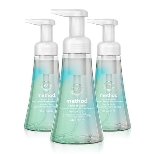 Method Foaming Hand Wash, Coconut Water, 10 ounce (Pack of 3) - Image 1