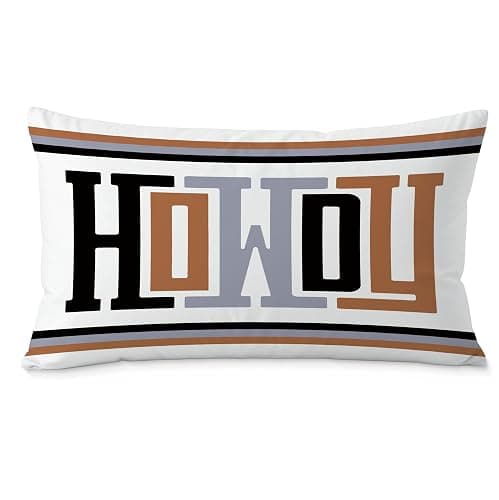 Fuasei Western Aztec Pillow Covers 12x20, Modern Western Aztec Home Decor, Black White Brown Rustic Southwest Farmhouse Decorative Throw Pillow Covers for Sofa Bed Bedroom Living Room Home Decor - Image 1