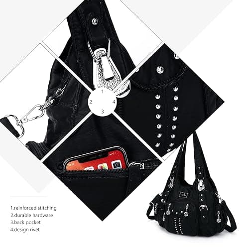 Angel Kiss Purses for Women Soft PU Leather Large Hobo Bags for Women Shoulder Bag thumbnail 2