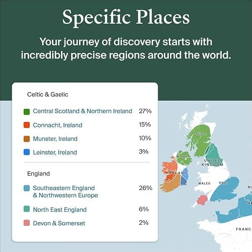 AncestryDNA + Traits Genetic Test Kit: Personalized Genetic Traits, DNA Ethnicity Test, Origins & Ethnicities, Complete DNA Test, Ancestry Reports thumbnail 6