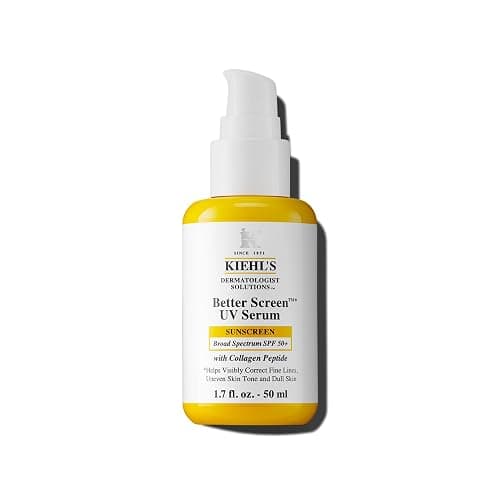 Kiehl's Better Screen UV Serum SPF 50+, Invisible Facial Sunscreen with Collagen Peptide, UV Filters to Shield UVA & UVB, Helps Correct Visible Signs of Aging, Boosts Skin Radiance - Image 1