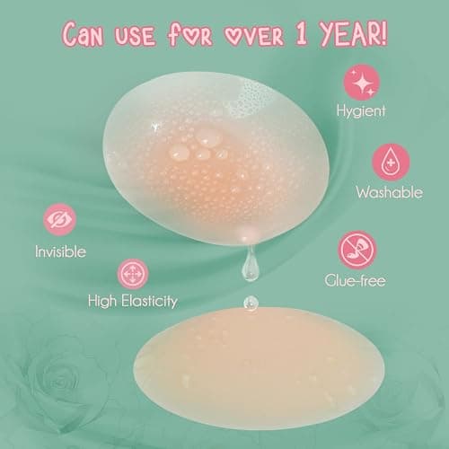 GAKI Store Boob Tape boobytape for breast lift - Trans & Invisible Skin Tape, Backless Bra,S, 2 Nipple Covers Lingerie, Outfits Shape Tape, Sticky Bra Push Up Bob breast enhancement thumbnail 3