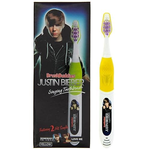 Justin Bieber - Spazzolino da denti cantante (qualcuno di amare e amarmi)-giallo - Image 1