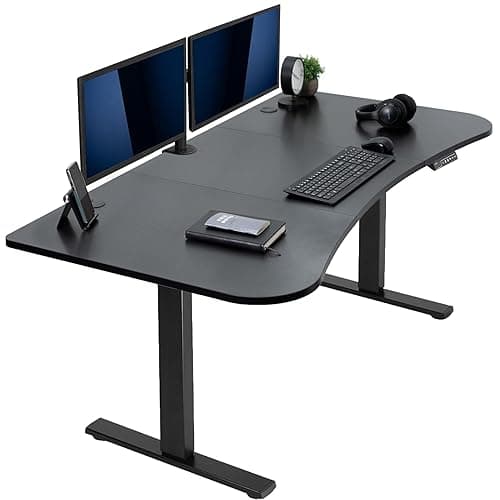 VIVO Standing Desk - Black Carbon Fiber