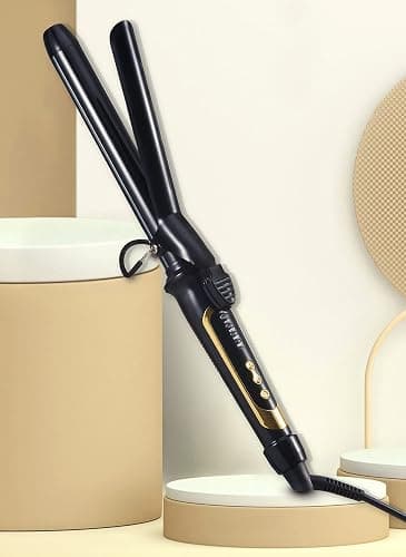 Lanvier 1 Inch Extra Long Hair Curling Iron with Ceramic Tourmaline Barrel, Professional Hair Curler up to 450°F with Dual Voltage for Worldwild Use, Hair Waving Style Tool for Girls&Women–Black thumbnail 7
