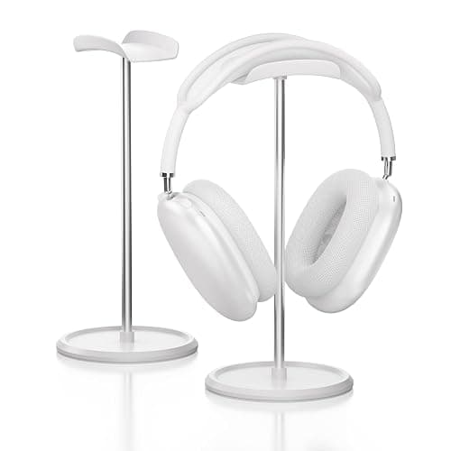NQQNQQ Headphone Stand【1PACK】 Headphone Holder with Storage Tray Compatible for Max Pro, Beats, Bose and Most Gaming Headphones. 【No Tools Required】 YO-2 (White) - Image 1
