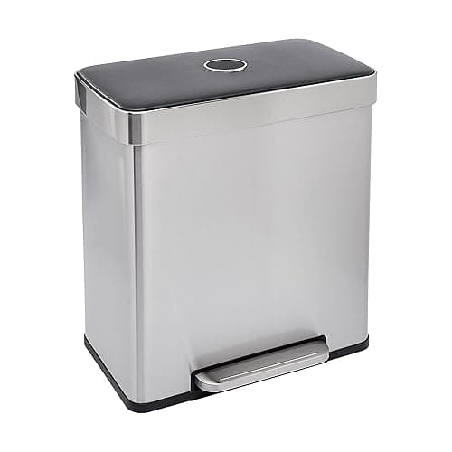 Amazon Basics Dual Compartment Trash Can