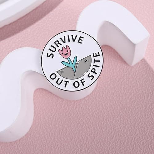FADBBW Enamel Pins Tulip Brooch Pin for Backpacks Hats Clothes Decorative, Tulip Flowers Survive Out Of Spite Enamel Pins Jewelry Gift thumbnail 5