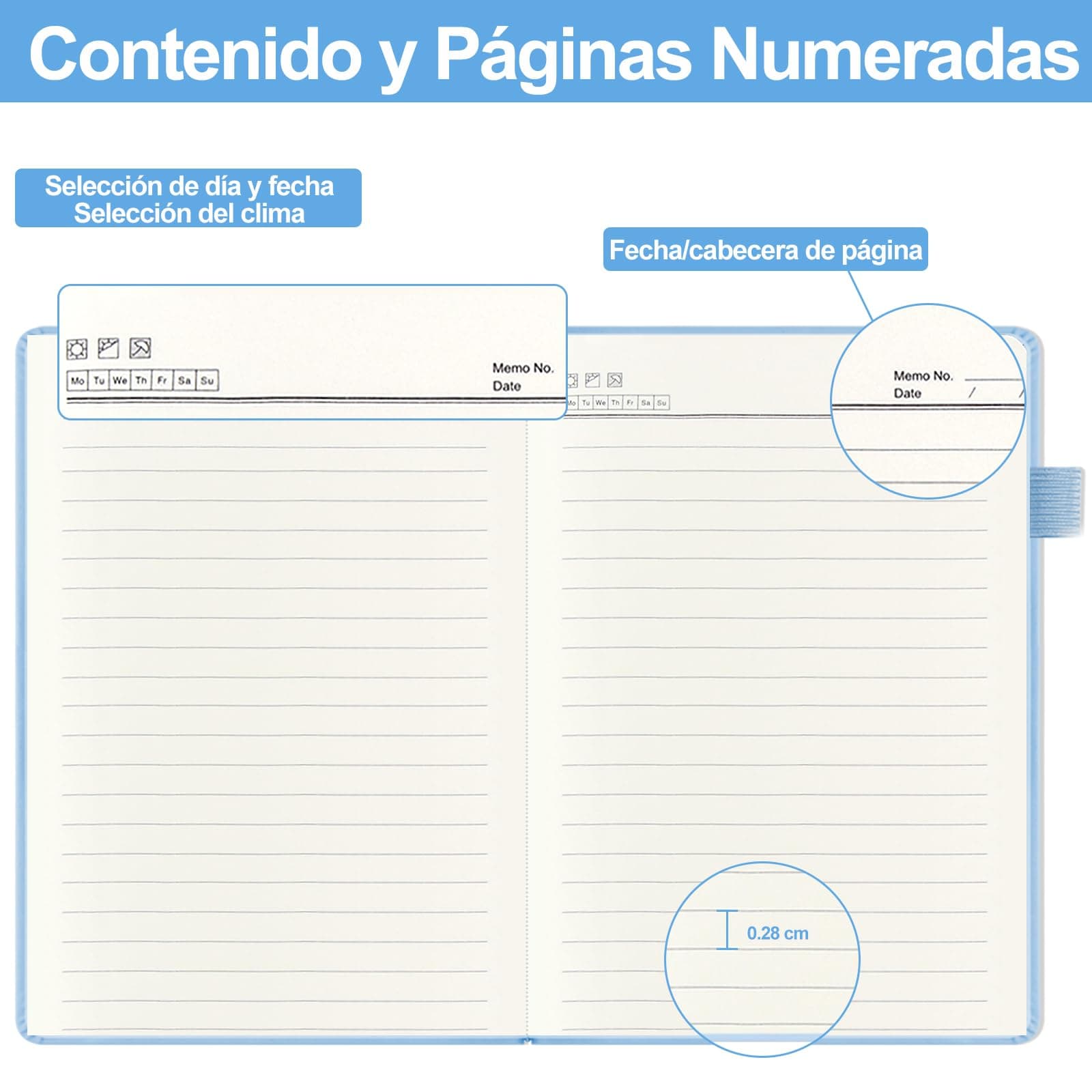 3 Pack Cuaderno Rayado,A5 Cuaderno con Forro de Tapa Dura de 480 páginas,Diario de Piel para Escribir, Oficina, Escuela, Negocio(3 Colors 20.8cm x14.5cm) thumbnail 4