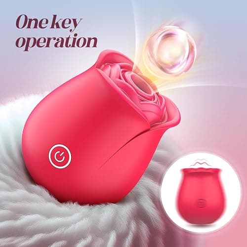 Neworld Vibrator Rose Sex Toys for Women, 2IN1 9 Vibrating & Sucking Modes | Rose Sex Stimulator, Anal Dildo G spot Clitoral Nipple Suckers, Adult Female Couples Sex Toys Games, Rechargeable APP Control thumbnail 3