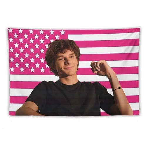 Mason Tapestry thames Pink American Flag Wall 3.3x5 Feet（100X150cm） Decorative Pink Polyester Wall Design Hanging Flag for bed room Yard, Porch, College Dorm Decoration-1 - Image 1