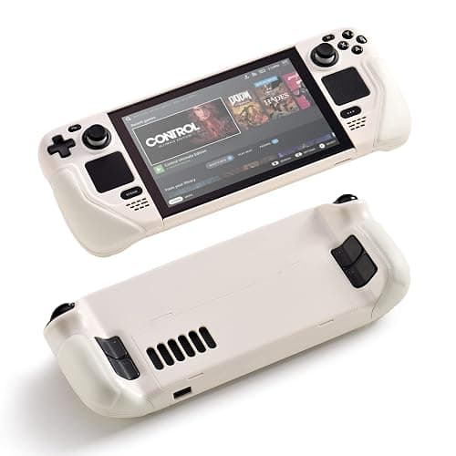 UYIYE Protective Case for Steam Deck - Kickstand Case - Reliable Accessory in White thumbnail 3