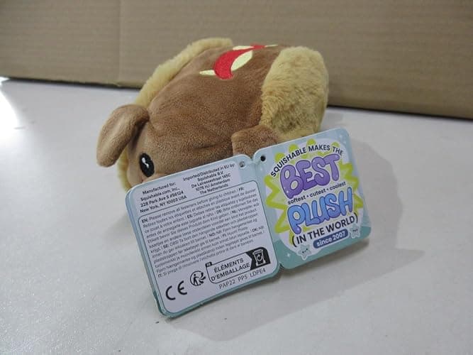 Squishable / Snugglemi Snackers Dachshund Hot Dog 5'' Plush thumbnail 6