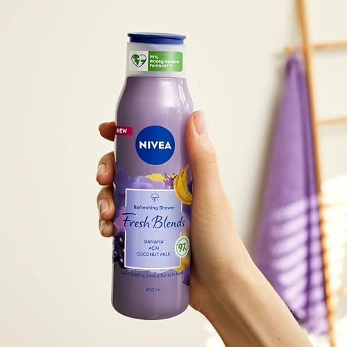 NIVEA Fresh Blends - Gel doccia rinfrescante Banana e Acai, 300 ml thumbnail 4