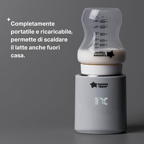Tommee Tippee Scaldabiberon LetsGo Portatile, Ricaricabile con USB, Scaldabiberon Elettrico, Leggero e Comodo Per il Viaggio thumbnail 4
