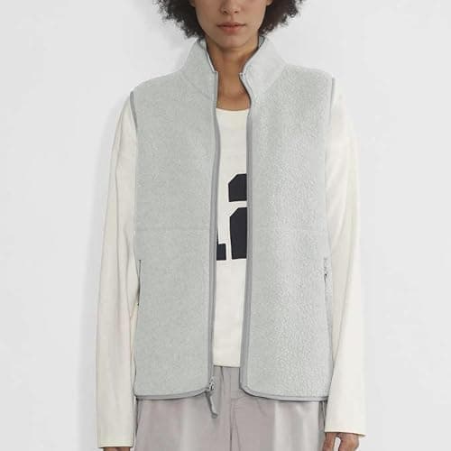 Hixiaohe Sherpa Fleece Vest for Women Trendy Warm Sleeveless Vests Jacket Lightweight Zip Coats with Pockets Fall Outerwear thumbnail 3