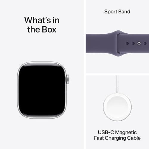 Apple Watch Series 11 [GPS 42mm] Smartwatch with Silver Aluminum Case with Purple Fog Sport Band - S/M. Sleep Score, Fitness Tracker, Health Monitoring, Always-On Display, Water Resistant thumbnail 6
