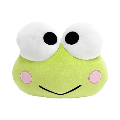 Northwest Keroppi Hello Keroppi Cloud Pillow 12" – Plush Kids Stuffed Toy, Cartoon Character, Bedroom Decor, Gift for Girls & Boys - Image 1