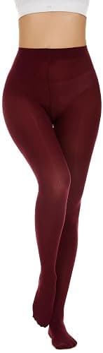 Hiltzo 80D Women's Tights Opaque Ultra Soft Solid Color Stretchable High Waist Footed Pantyhose with 25 Colors thumbnail 5