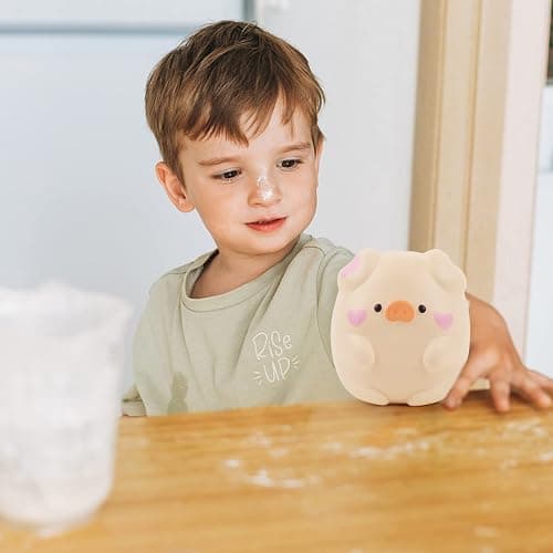 Anboor 4.3" Squishies Toy Shy Pig Kawaii Soft Squishies Animals Toy Slow Rised Squeeze Piggy Squish Stress Relief for Kid Adult Toys thumbnail 2