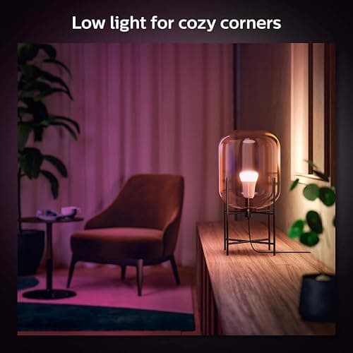Philips Hue Smart 60W A19 LED Bulb - White and Color Ambiance Color-Changing Light - 1 Pack - 800LM - E26 - Indoor - Control with Hue App - Works with Alexa, Google Assistant and Apple Homekit thumbnail 7