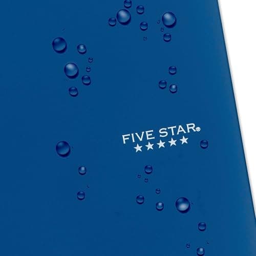 Five Star Spiral Notebook + Study App, 2 Pack, 5 Subject, College Ruled Paper, Fights Ink Bleed, Water Resistant Cover, 8-1/2" x 11", 200 Sheets, Pacific Blue & Fire Red (38459) thumbnail 6