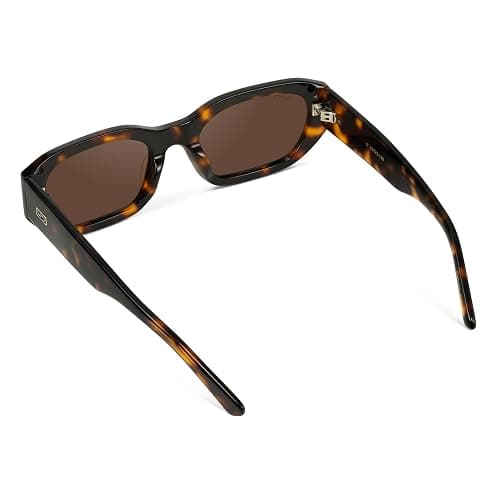 WearMe Pro - Women's Chunky Narrow Rectangular Sunglasses - Polarized, Lightweight Acetate, 100% UV Protection thumbnail 7