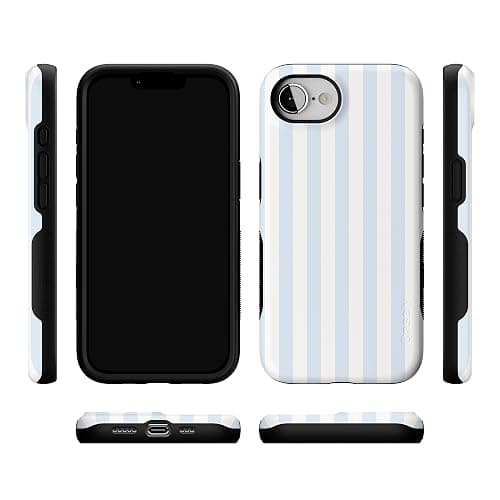Casely iPhone 16e Case | Blue Stripes | Sunday Best | Compatible with MagSafe | Bold Protective Design thumbnail 9