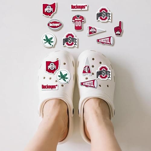 MATHARAGO 8 9 10 11 Pcs Shoe Charms for sports fans Decoration, Different Team Shoes Accessories for Boys Girls Kids Adults Women Men Party Favors Birthday Gifts thumbnail 5