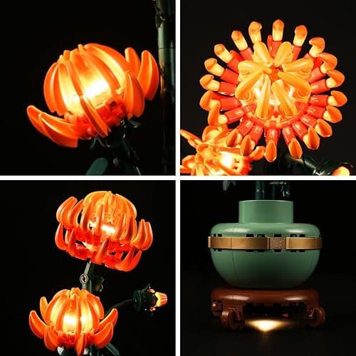 LIGHTAILING Light for Lego-10368 Chrysanthemum - Led Lighting Kit Compatible with Lego Building Blocks Model - NOT Included The Model Set thumbnail 4
