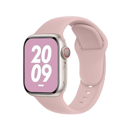 DONEGANI C1A Band for Apple Watch Bands Women Men Se Ultra 2 40mm 44mm 46mm 42mm 45mm 41mm 38mm 49mm Series 10 9 8 7 6 5 4 3 iWatch Sport Strap Silicone Millennial Pink - Image 1
