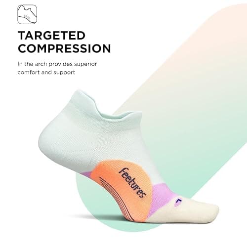 Feetures Elite Light Cushion No Show Tab Athletic Ankle Socks - Sport Sock with Targeted Compression thumbnail 4