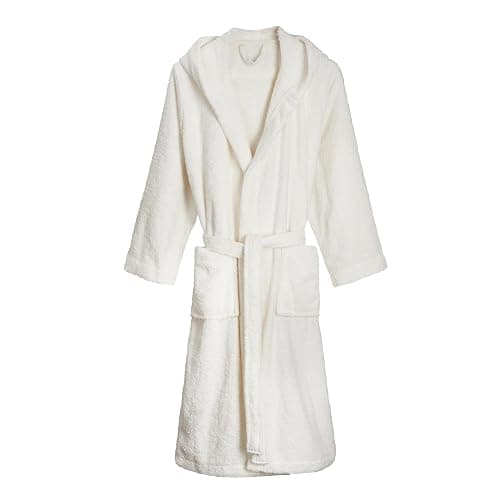 Jalla Happycolor 100% Cotton Bath Robe - Natural - Size Small/Medium - 360 gsm, Soft, Absorbent & Lightweight Robe for Home Comfort - Image 1