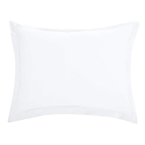 Amazon Basics Lightweight 2 Piece Microfiber Duvet Cover Set with Zipper Closure, Twin/Twin XL, Bright White, Solid thumbnail 3