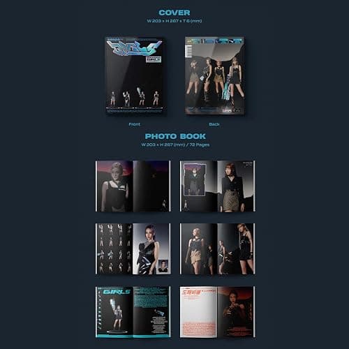 aespa - 2nd Mini Album [Girls] (KWANGYA Ver.) Photo Book + CD-R + Sticker + Folded Poster + Polaroid Card + Photo Card + Poster + 2 Pin Button Badges + 4 Extra Photocards thumbnail 3