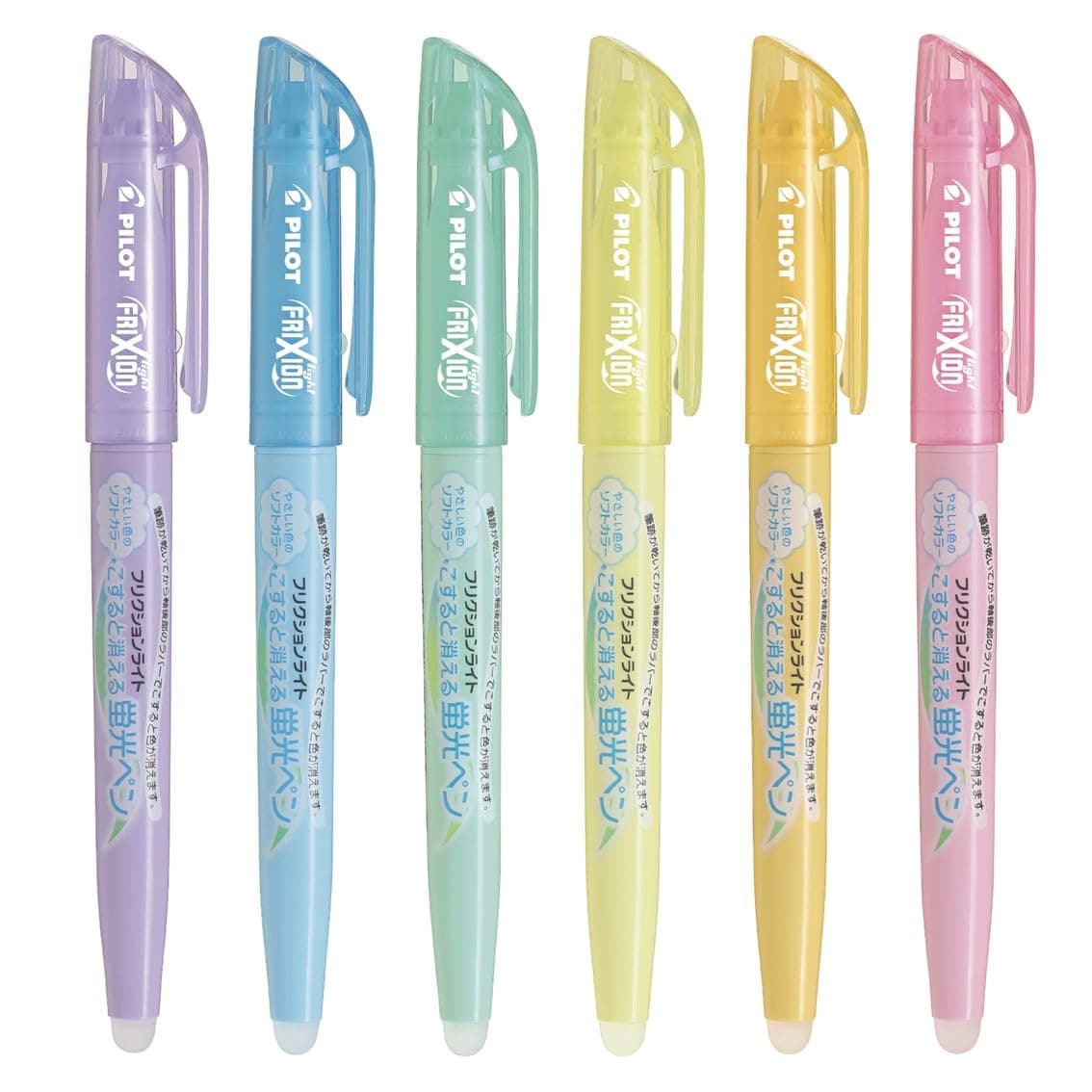 Pilot Highlighter Frixion Light, 6 Soft Color Set (SFL-60SL-6CS) thumbnail 3