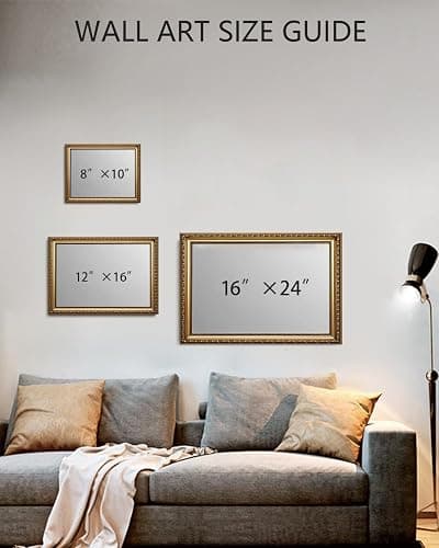 KISSFOX Gold Framed Wall Art Vintage Wall Decor Rose Floral Canvas Art Flower Pictures Dark Botanical Paintings Rustic Moody Artwork For Living Room Kitchen Bedroom thumbnail 6
