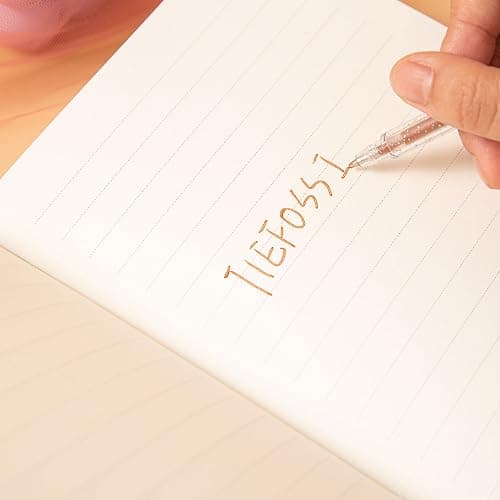TIEFOSSI Diario con chiusura a cuore con chiave, diario in pelle PU glitterata viola B6 per scrivere, 144 fogli di carta a righe, regalo per ragazze e donne thumbnail 6