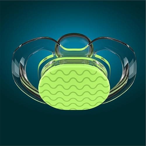 Smilo Baby Pacifier with Orthodontic Design for Healthy Dental Development - Stage 2 for Babies 3-9 Months - Pack of 3X 100% Silicone Pacifiers BPA Free - Glow-in-The-Dark thumbnail 9